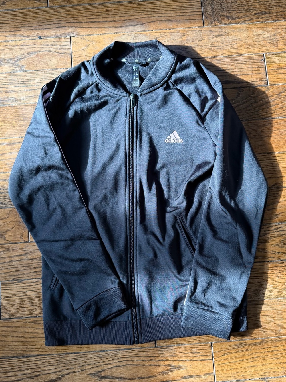adidas Black Full-Zip Track Jacket
